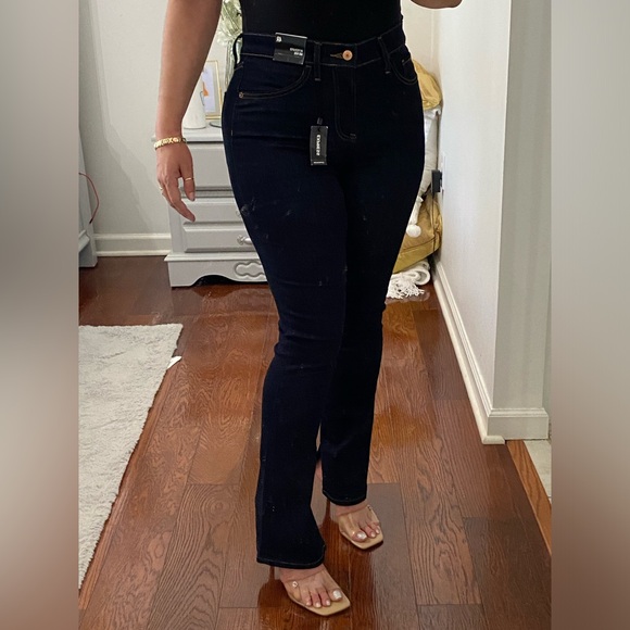 EXPRESS WOMEN SKYSCRAPER MID RISE BLUE JEANS SIZE 4R - Picture 4 of 17